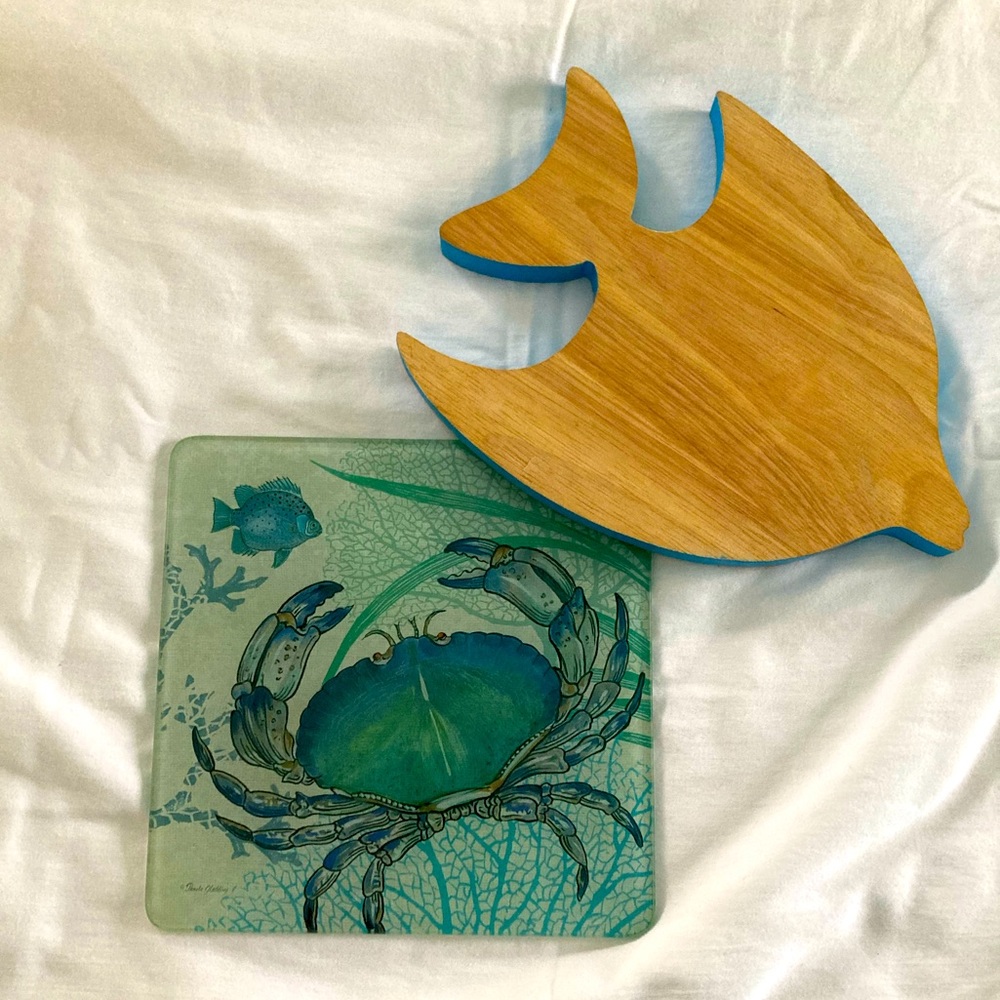 Ocean Themed Cutting and Serving Boards